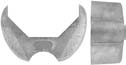 Plains Rifle Forend Cap, 1-1/16" octagon, wax cast nickel silver