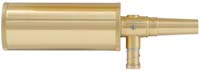 Cylindrical Brass Powder Flask,
2-3/4" length, 1-1/4" diameter
accepts 10-1mm threaded spouts