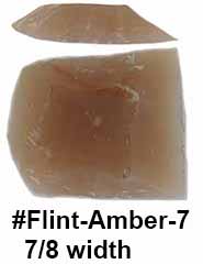 French amber gun flint, 7/8  x 1" for Fowler, Jaeger, Tulle, Twigg, Hatfield, Chambers locks. 2025 Note many of the current batch are a dark gray rather than amber color due to the vein of material being currently mined. We are temporarily limiting purchase of this item to twelve per order. We will manually edit your order if your order exceeds that amount.
