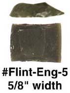 Pack of 12 English Gun flints,  5/8 x 3/4", small Siler, L&R Bailes, CVA, all Thompson Center flintlocks, Lyman Great Plains & Trade Rifles, Pedersoli LePage pistol.  We are temporarily limiting purchase of this item to one twelve pack per order. We will manually edit your order if your order exceeds that amount.

