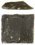 English gun flint, 3/4 x 3/4" square, older large Siler, T/C, InvestArm, Lyman. We are temporarily limiting purchase of this item to twelve per order. We will manually edit your order if your order exceeds that amount.
