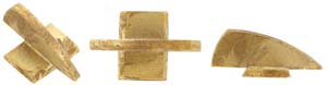 Front sight, U. S. Model 1803 Harper's Ferry Rifle, wax cast brass
