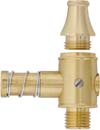 Horn measure valve,
brass, with pouring spout