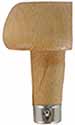 Graver handle, half-head, mushroom shaped 1-1/2" x 1-1/4", pressure fit