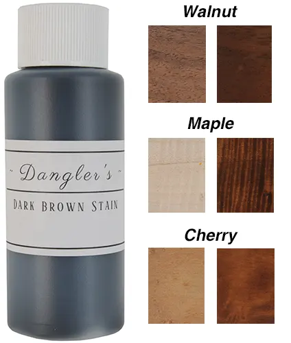 Stain,
Dark Brown,
2 ounce bottle,
by Homer Dangler