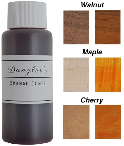 Stain,
Orange Toner,
2 ounce bottle,
by Homer Dangler