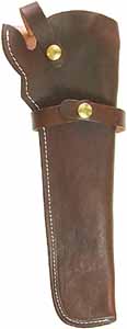Holster, modern hunting style, brown leather, fits 1858 Remington