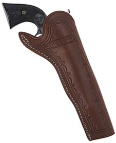 Slim Jim Holster, right hand cross draw,
7-1/2" barrel, fits Colt Single Action Army revolvers and others