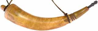 Powder Horn,
large, 11 to 14",
with antique patina finish