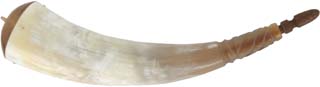 Pioneer Powder Horn, large, with staple, 9" to 12" arc