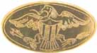 Oval Cheek Inlay, with Eagle,
2.16" by 1.17", brass 0.040" thick