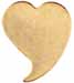 Inlay, Weeping Heart,
0.70" by 0.82", brass 0.040" thick