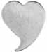 Inlay, Weeping Heart, 
0.70" by 0.82", nickel silver 0.040" thick