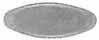 Inlay, Tiny Oval, 
0.75" by 0.29" nickel silver 0.040" thick
