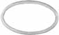 Open Oval Frame for Hunter's Star Cheek Inlay, 
2.41" by 1.42", nickel silver 0.040" thick
