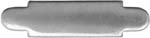 Inlay,
Panel Escutcheon, 
1.67" by 0.41", nickel silver 0.040" thick