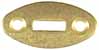 Inlay, Slotted Oval, 
1.11" by 0.55", brass 0.062" thick
slot is 0.103" by 0.365"