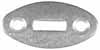 Inlay, Slotted Oval, 
1.11" by 0.55", steel 0.062" thick
slot is 0.103" by 0.365"