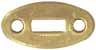 Inlay, Slotted Oval, 
1.11" by 0.55", brass 0.050" thick
slot is 0.13" by 0.37"
