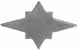 Inlay, Small Square Star,
1.37" by 0.85", nickel silver 0.040" thick