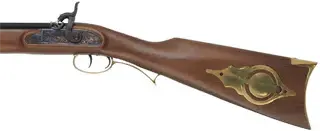 Left Hand Investarm Hawken Rifle,
.54 caliber, 28" barrel, 
1 in 48" twist, left hand, percussion,
factory new in-the-box, unfired