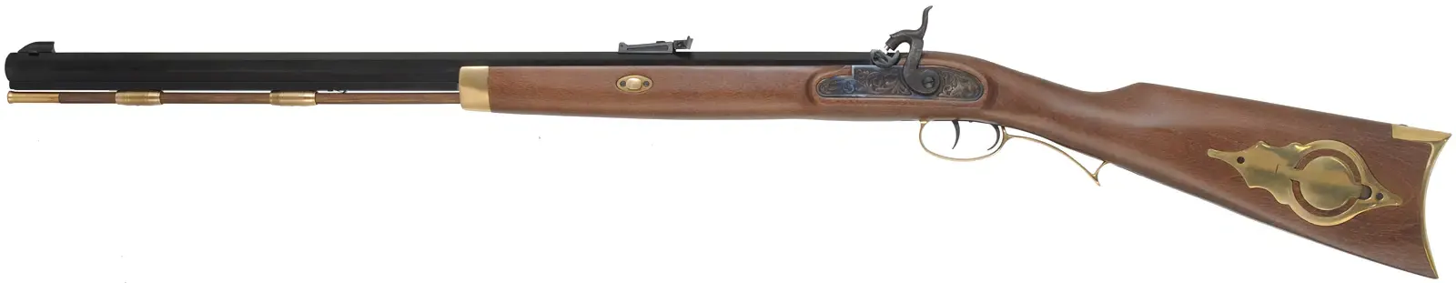 Left Hand Investarm Hawken Rifle,
.54 caliber, 28" barrel, 
1 in 48" twist, left hand, percussion,
factory new in-the-box, unfired