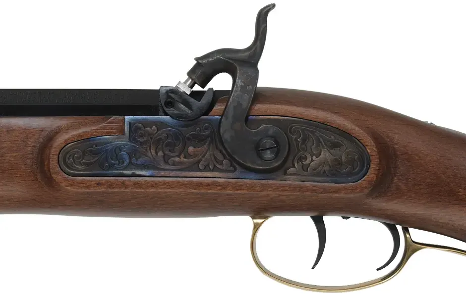 Left Hand Investarm Hawken Rifle,
.54 caliber, 28" barrel, 
1 in 48" twist, left hand, percussion,
factory new in-the-box, unfired