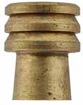 Jag, jagged cleaning tip, .58 caliber, brass, 5-.8mm female thread, fits many Italian replica military muskets