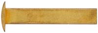 Wedge Key, tiny solid key, for fullstocks, wax cast brass