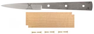 3" Green River Spearpoint Paring Knife Kit with Maple Handle