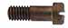 Bridle screw, .5" length, .187" head, 6-40 thread