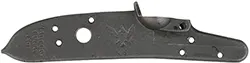 Plate with integral pan, 5.25 x .99", marked
