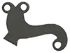 bridle, wax cast steel, use three 5-40 screws
