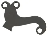 bridle, wax cast steel, use three 5-40 screws