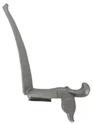 Frizzen for 1746 Willets ~ First Model Brown Bess, wax cast steel, as cast, temper after fitting