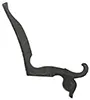 Frizzen, wax cast steel, temper after fitting