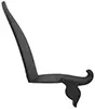 frizzen, wax cast steel, as cast, temper after fitting