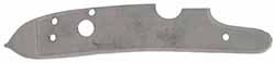 plate, wax cast steel, .86" x 4.7", tapped 6-40