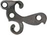bridle, left, wax cast steel, use 6-40 screws