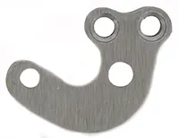 bridle, left, wax cast steel, use 6-40 screws