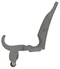 frizzen, left, wax cast steel, as cast, temper after fitting