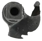 tumbler, tapped 6-40, cut for fly, left hand