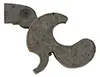 Bridle, wax cast steel, as cast, use two screws