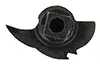 Tumbler, left, tempered wax cast steel, tapped 8-32