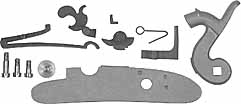 Siler Mountain left Percussion Lock Kit, unassembled