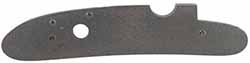 Lock plate, wax cast steel, 4.7" x .97", as cast