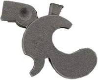 Bridle, wax cast steel, as cast, drill in place