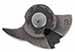 Tumbler, wax cast steel, cut for fly, tempered, tapped 6-40, for older production locks that use the square flints