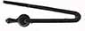 Frizzen spring, tempered, blued, for Thompson Center Hawken flintlock