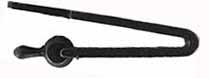 Frizzen spring, tempered, blued, for Thompson Center Hawken flintlock